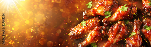 chicken wings Cooking Food Recipe Cooking Inspiration bright light on background
 photo