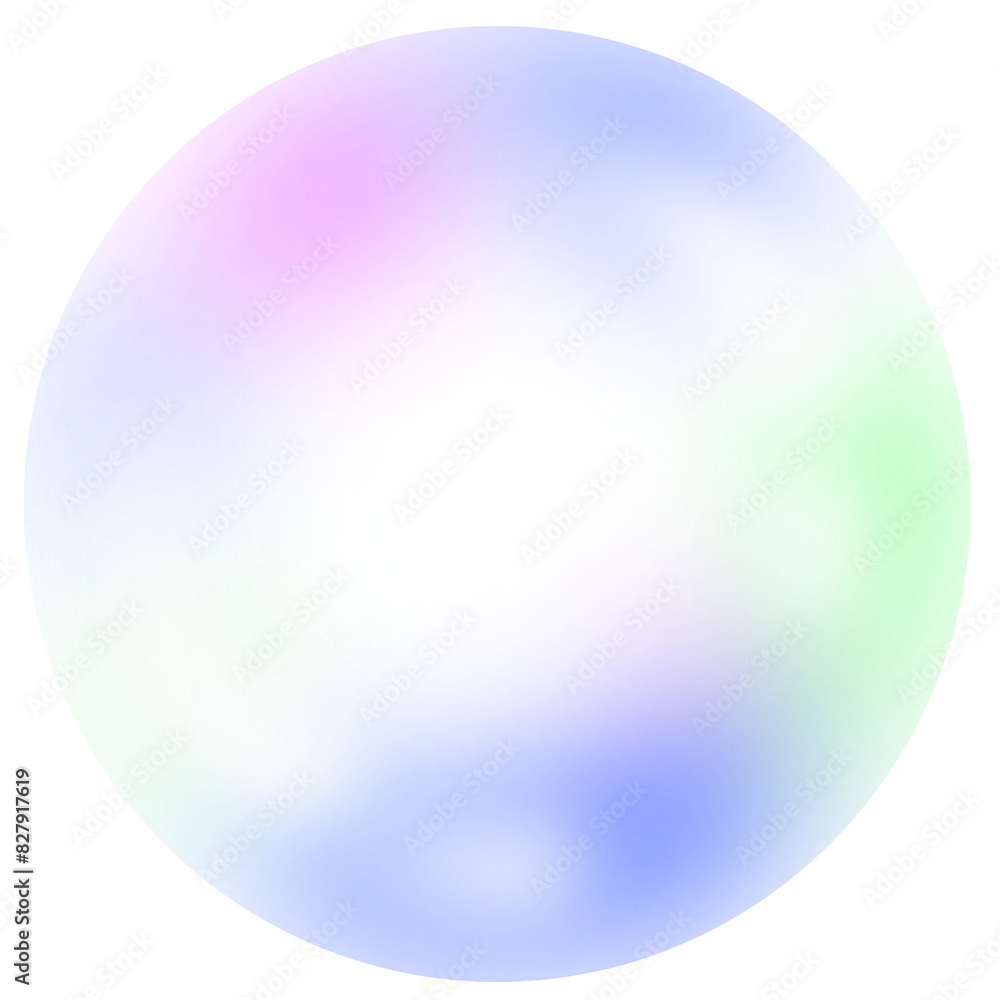 glossy sphere clear blue green