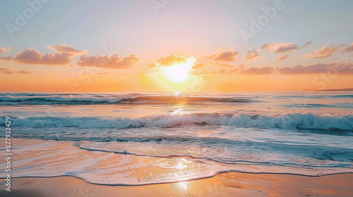 dreamlike sunset over the sea