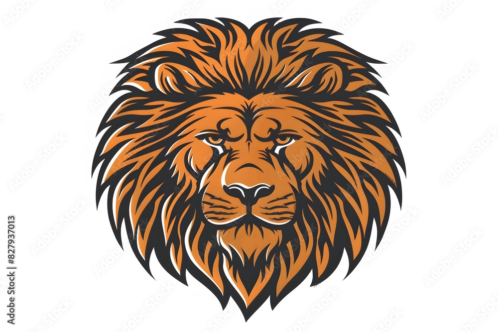 Lion, the head of a lion in a multi-colored flame. Abstract multicolored profile portrait of a lion head on a White background. Lion, the head of a lion in a multi-colored flame. Abstract multicolored profile portrait of a lion head on a White background.