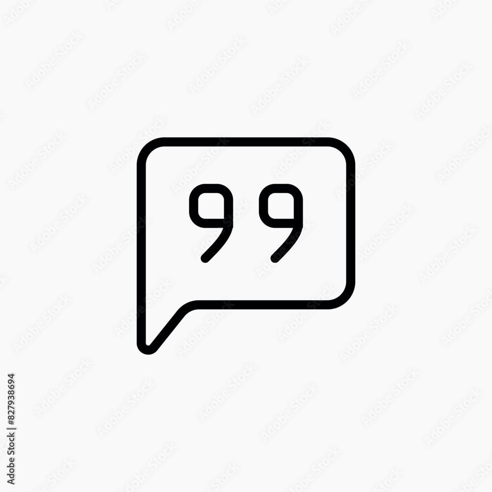 speech bubble quote text icon speech bubble quote text icon