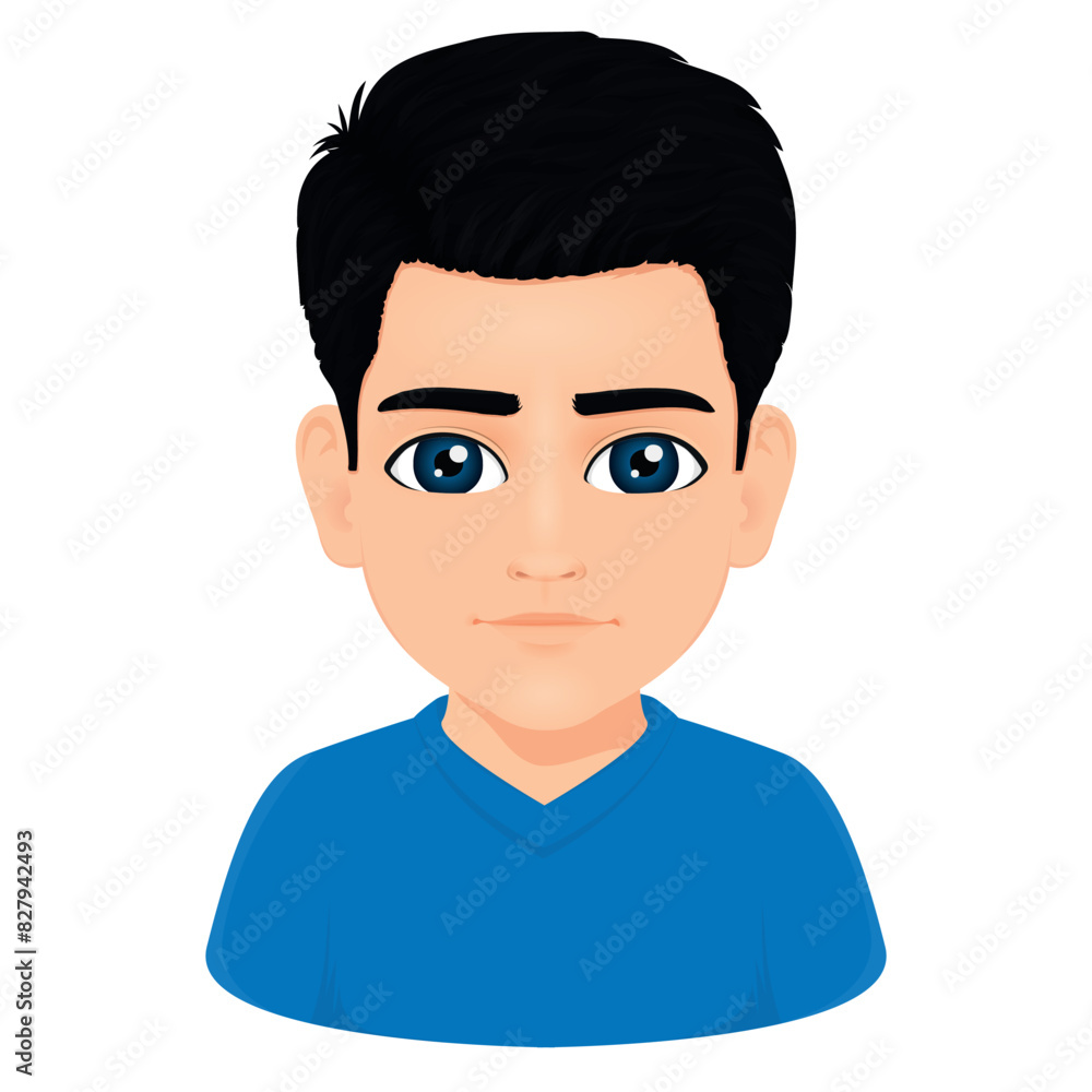 Portrait of cute black haired boy Portrait of cute black haired boy