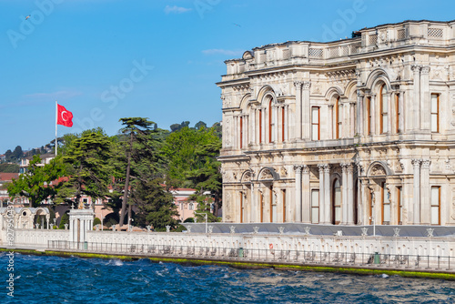 The magnificent view of the historical Beylerbeyi Palace in the Bosphorus.