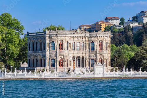 Photography View of the historical Küçüksu Pavilion from the Bosphorus