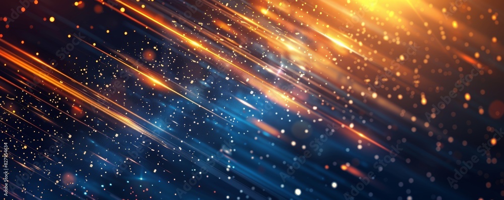 Obraz premium Technology abstract particle wave Background 