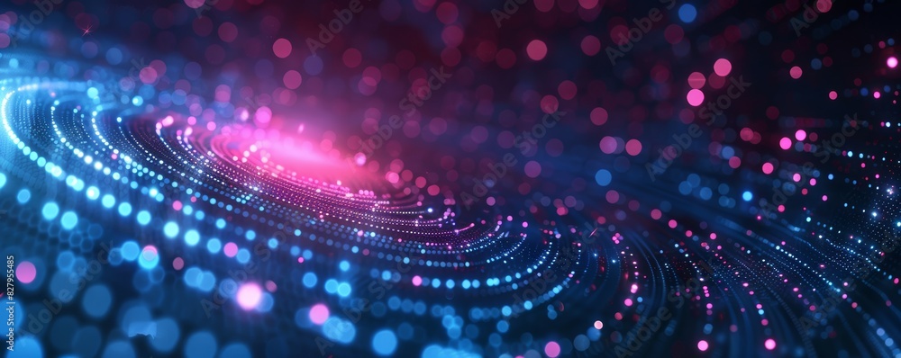 Technology abstract particle wave Background Technology abstract particle wave Background