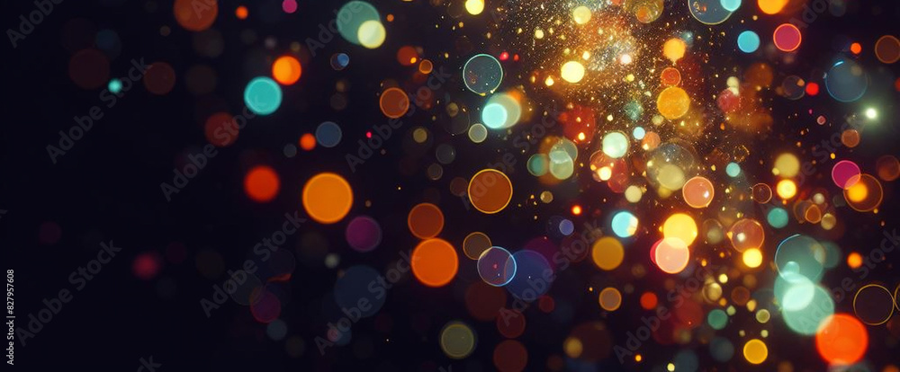 Multicolor bokeh, raining light, blurry lights, blurry background, rainbow confettis on a black background, colorful, night lights, city lights, haze, depth of field, round bokeh, circle bokeh Multicolor bokeh, raining light, blurry lights, blurry background, rainbow confettis on a black background, colorful, night lights, city lights, haze, depth of field, round bokeh, circle bokeh