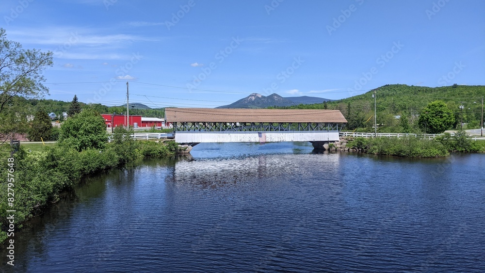 Groveton Covered Bridge built in 1852 in Groveton New Hampshire Groveton Covered Bridge built in 1852 in Groveton New Hampshire