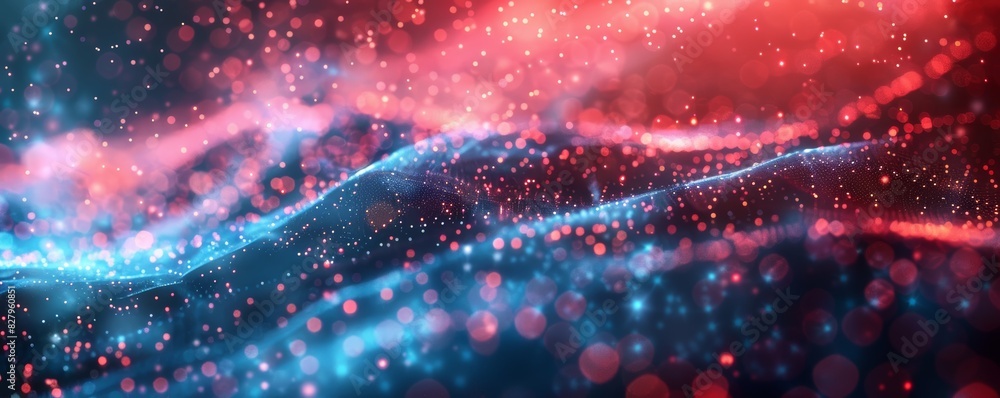 Technology abstract particle wave Background Technology abstract particle wave Background