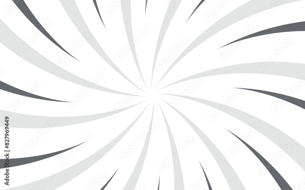 Fototapeta premium Comic book and manga speed lines background. Manga speed frame, Super Hero action, explosion background. Black and white vector illustration