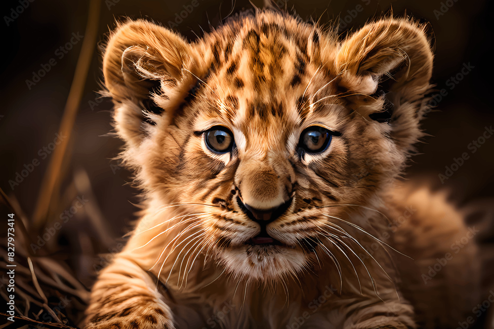Fototapeta premium A lion cub.