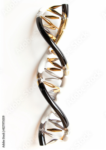 Metallic DNA Helix Sculpture
