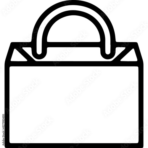 An image depicting a bag with detailed path data, which can be inferred from the extracted path strings.