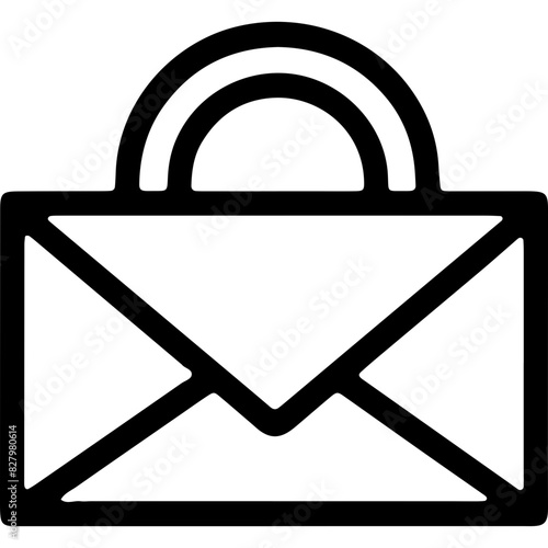 Icon Name Mail - An image depicting a closed mail envelope, which can be inferred from the extracted path strings.