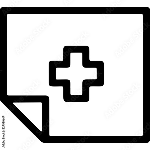 Icon Name Recipe Apotheke - An image depicting a medical prescription, which can be inferred from the extracted path strings