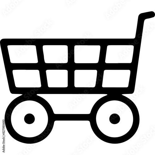 Icon Name Shopping Cart - An image depicting a shopping cart, which can be inferred from the extracted path strings.
