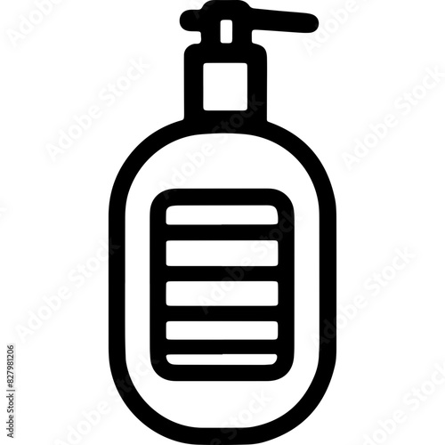 Icon Name Liquid Soap - An image depicting a liquid soap dispenser, which can be inferred from the extracted path strings.