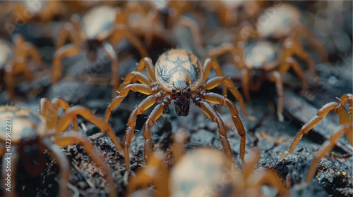 The tick is isolated. 3D illustration of a tick close up. Dangerous beetle-parasitic mite. Anti-tick product. Encephalitic tick. Illustration of a realistic isolated tick.