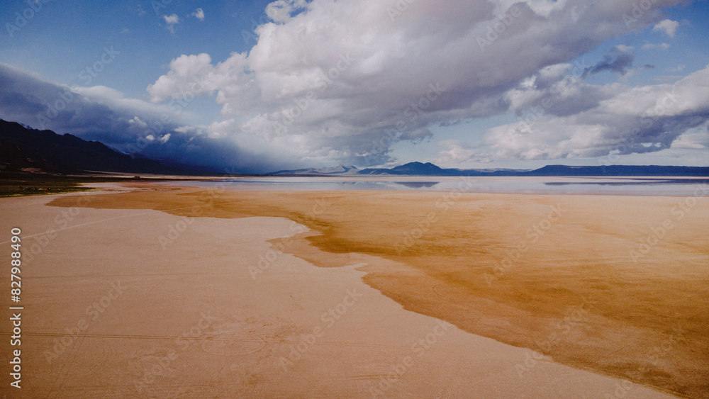 Drone Landscape of Eastern Oregon Wilderness near Alvord Desert, aerial photography 