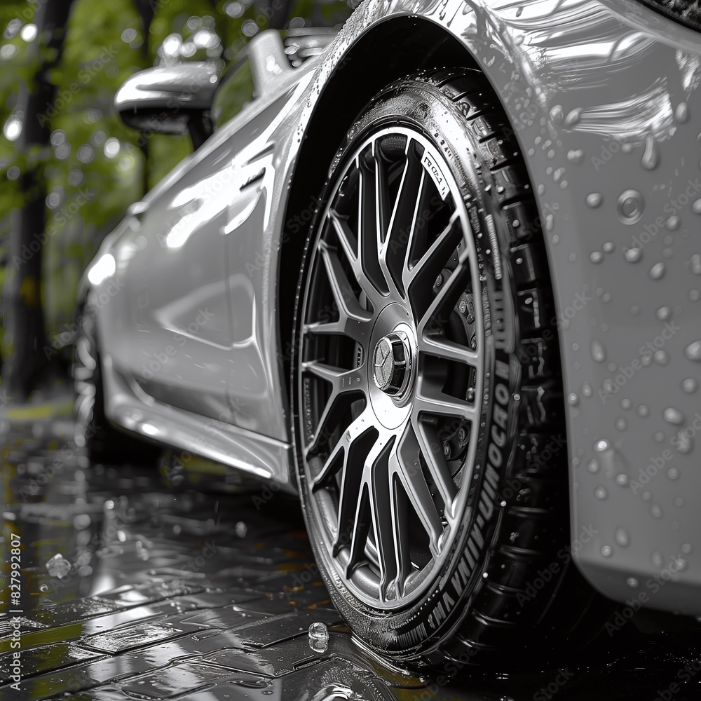 wheel of the car wheel of the car
