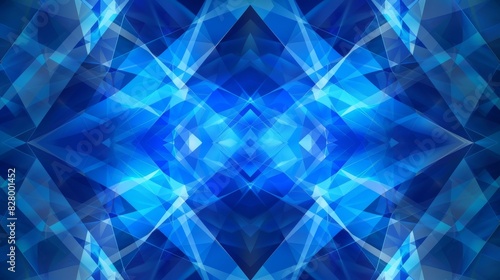A blue background with a lot of triangles © Exnoi