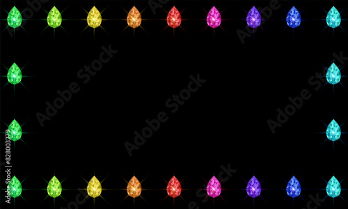 Colorful gems background. Sparkling crystals. Vector illustration. Colorful gems background. Sparkling crystals. Vector illustration.