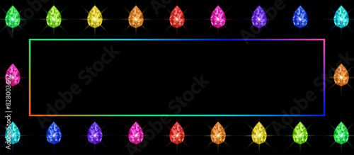 Colorful gems background. Sparkling crystals. Vector illustration. Colorful gems background. Sparkling crystals. Vector illustration.