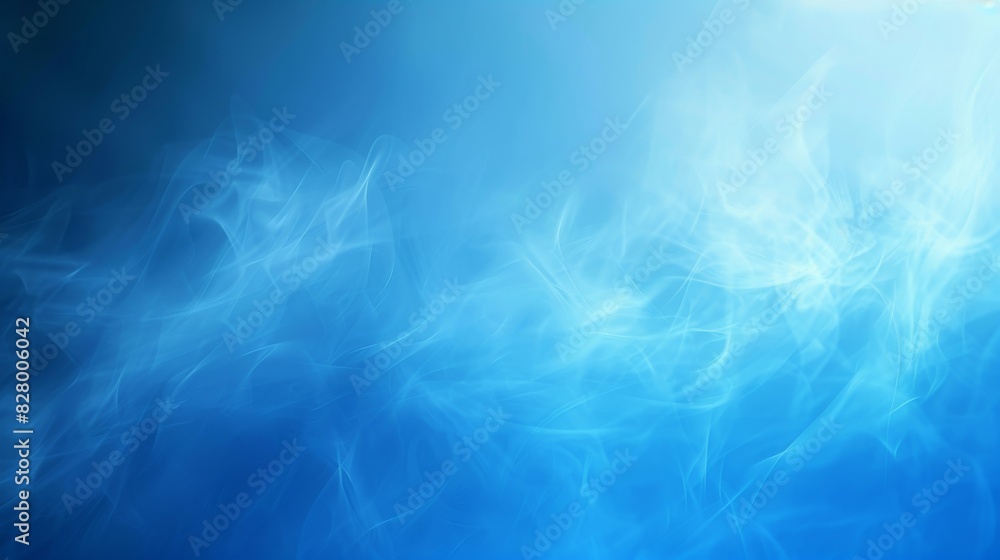 A blue background with smoke and steam A blue background with smoke and steam
