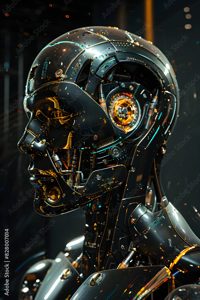 Futuristic Humanoid Android Futuristic Humanoid Android