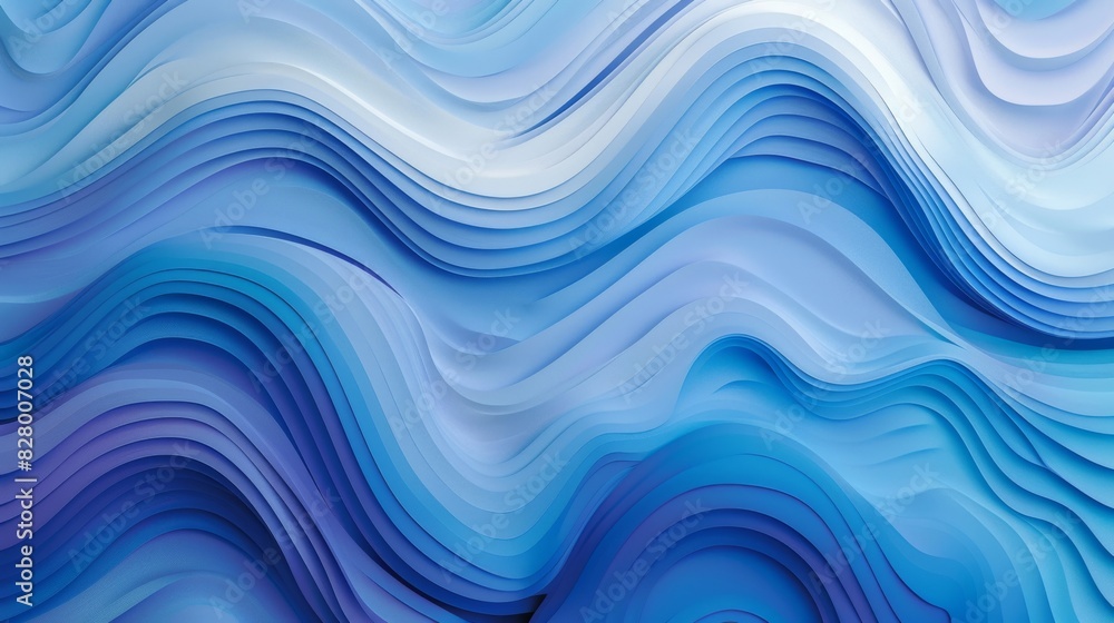 The image is a blue and white wave with a lot of detail The image is a blue and white wave with a lot of detail
