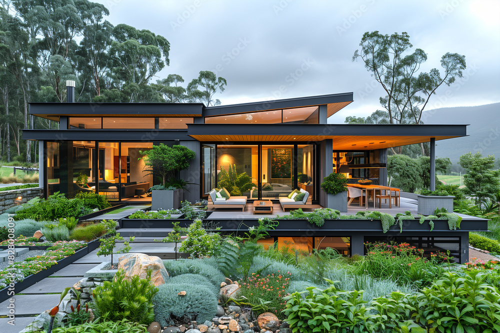 Modern House Overlooking Ocean Modern House Overlooking Ocean