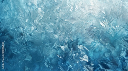 Wallpaper Mural A blue background with ice and water droplets Torontodigital.ca