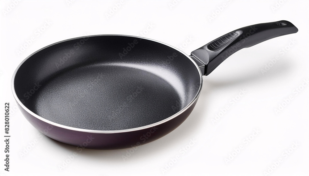 Black fry pan, skillet, clipping path, isolated on white background Black fry pan, skillet, clipping path, isolated on white background
