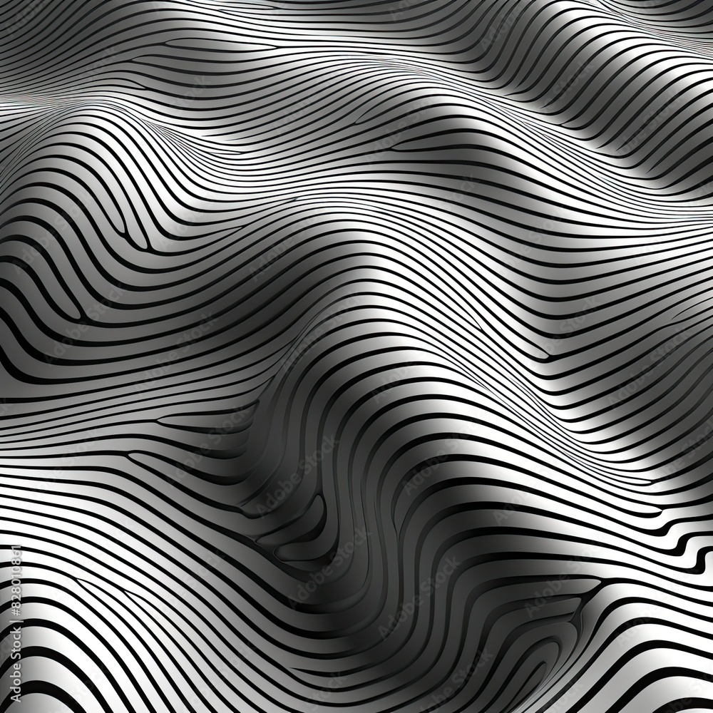 Curved lines, arranged lines, densely-packed line arrangement, background 