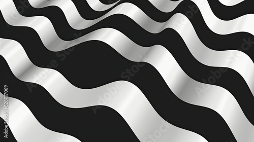 cute, funny, wavy black and white patterns for windows, in the style of freeform minimalism, precisionist, criterion collection, vintage minimalism photo