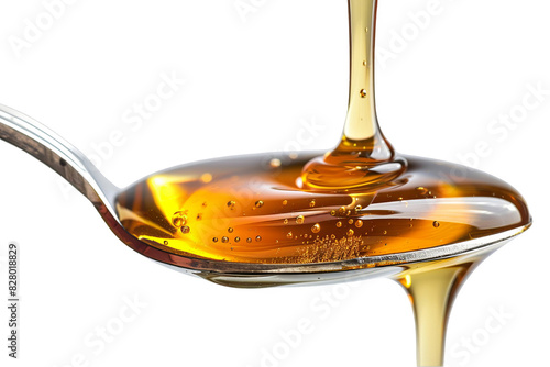 Wallpaper Mural A spoonful of honey is poured into a spoon on a Transparent Background. Torontodigital.ca