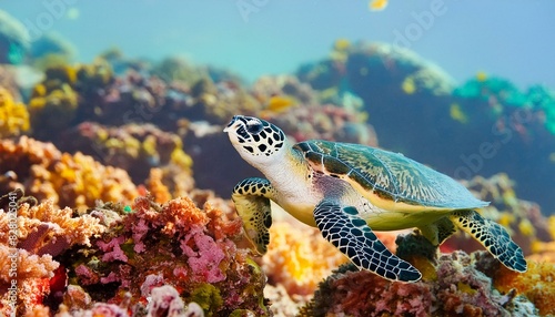 Hawksbill Turtle - Eretmochelys imbricata photo