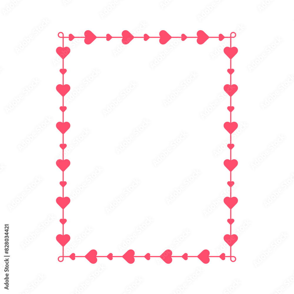 Vector blank heart frame wallpaper. Valentine frame Heart symbol vector Vector blank heart frame wallpaper. Valentine frame Heart symbol vector