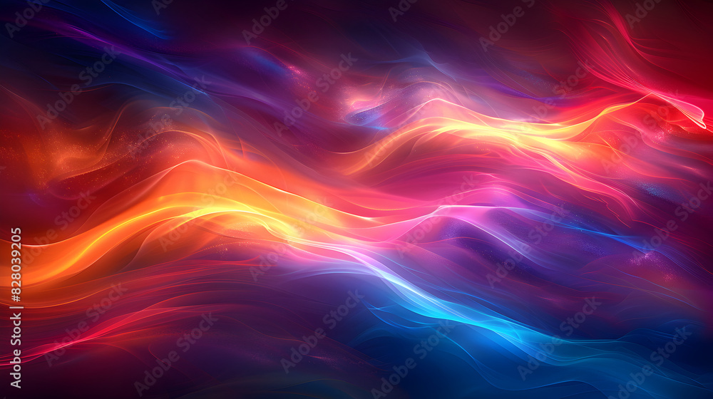 Colorful vibrant neon light stripes and dots, illuminated modern light waves, luminous lighttail stripes on a dark moody background, futuristic design, modern elegant light art Colorful vibrant neon light stripes and dots, illuminated modern light waves, luminous lighttail stripes on a dark moody background, futuristic design, modern elegant light art