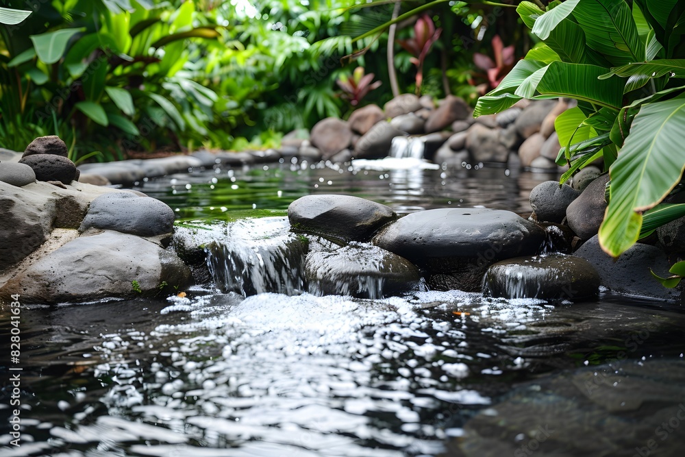 Zen stones in the garden Zen stones in the garden