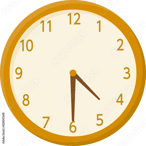 時計のアイコン(4時30分)