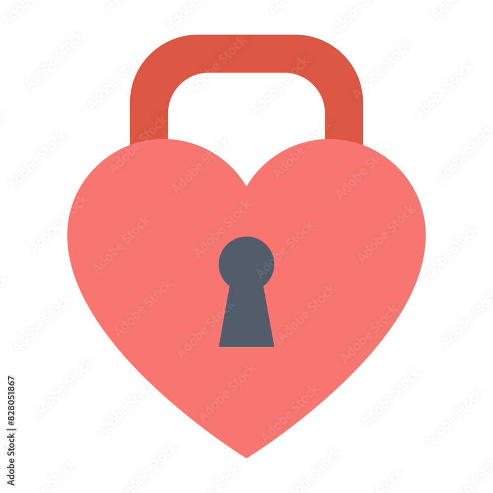 Heart Lock Icon - Love And Security Symbols Heart Lock Icon - Love And Security Symbols
