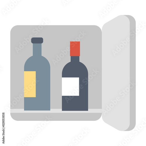 Minibar Icon - Stylish Minibar Icons For Hotel And Hospitality Services