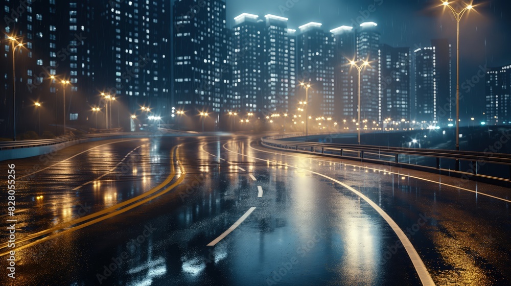night traffic on the highway. night traffic on the highway.