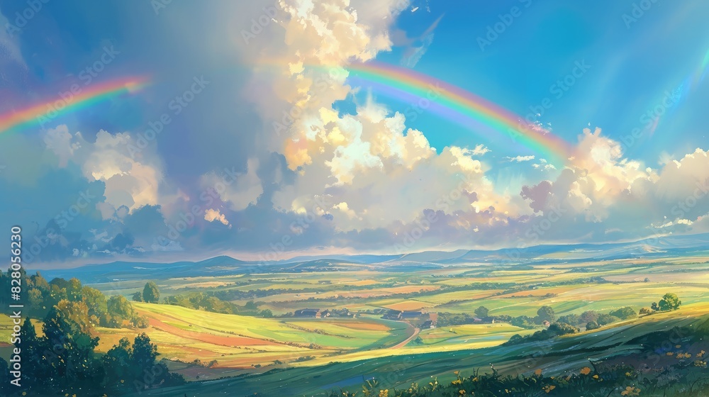 The beauty of a rainbow never fails to captivate our hearts and inspire a sense of awe The beauty of a rainbow never fails to captivate our hearts and inspire a sense of awe