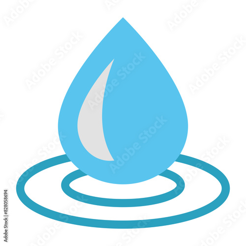 Water Drop Icon: Symbol Of Freshness And Purity