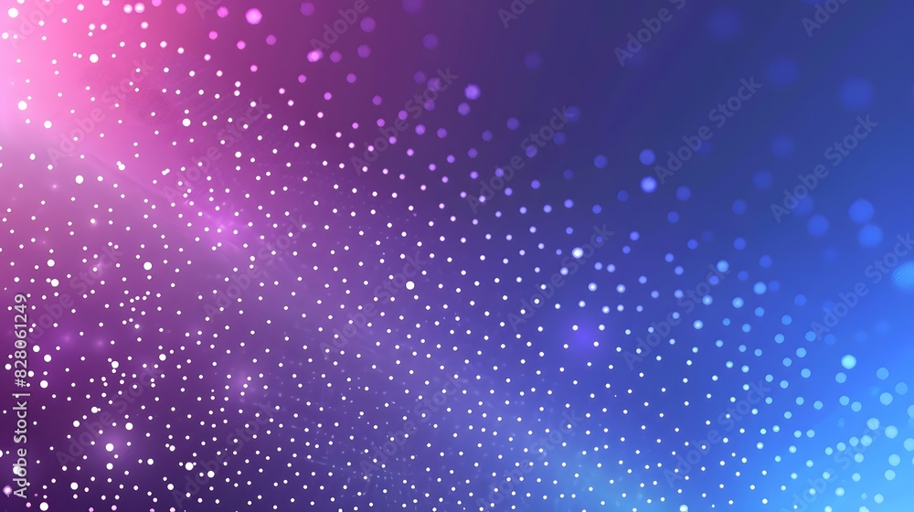 Fototapeta premium Blue-purple gradient background with dots, light color theme, bright and clean appearance. A minimalist design that highlights the beauty of technology in high definition.