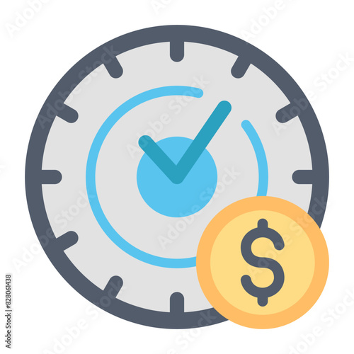 Time Efficiency Icons for Productivity Symbol Graphics