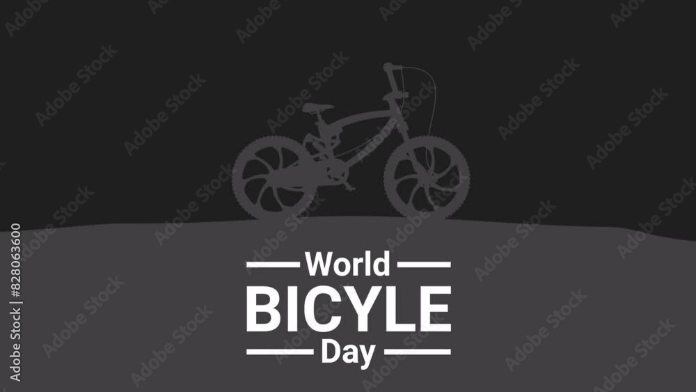 Biking for a Better Tomorrow, World Bicycle Day Animation on Alpha Biking for a Better Tomorrow, World Bicycle Day Animation on Alpha