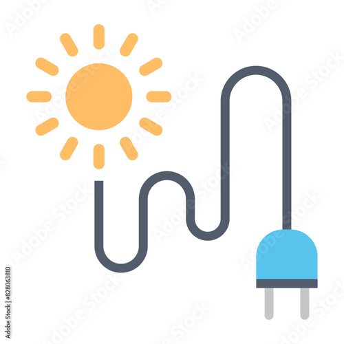 Solar Energy Icon: Harnessing Sunlight For Power Generation